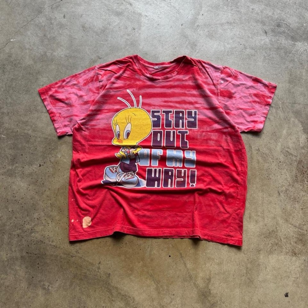 Vintage 90s Tweety Bird Stay out of my way Graphic Shirt